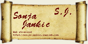 Sonja Jankić vizit kartica